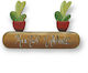Bnart Hanging Wall Decor "Welcome" Handmade Multicolour Wooden 29x18cm