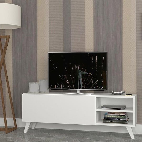 Space Stand De Podea Alb 120x35x42cm Space Stand De Podea Alb 120x35x42cm
