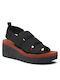 Yerefly Летни дамски платформи Black Brick