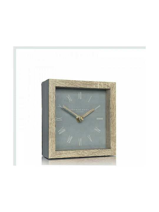 Zaros Zaros Tischuhr mit Zeigern Holz Braune CL358 24530