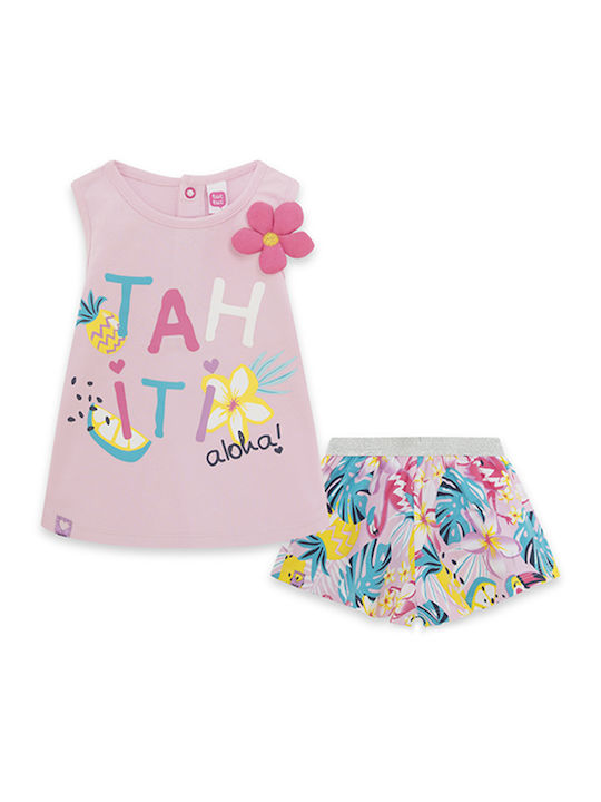 Tuc Tuc Kids Set with Shorts Summer 2pcs Pink