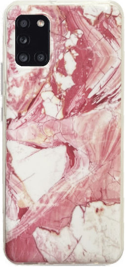 Wozinsky Marble Back Cover Σιλικόνης Ροζ (Galaxy A31)