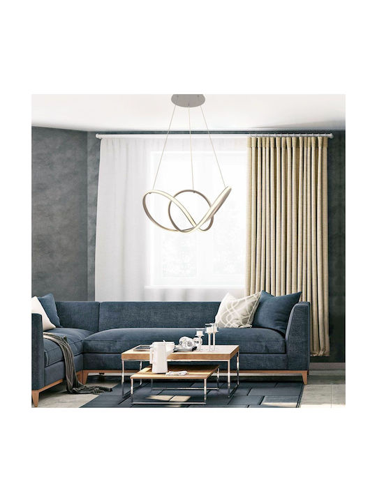 Vivalux Wild Pendant Light Silver 54x150cm