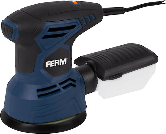 Ferm ESM1015 Exzenterschleifer 125mm Elektrisch mit Geschwindigkeitsregelung und mit Absaugsystem