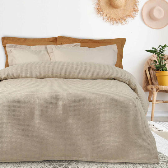 Das Home 0470 Pique Blanket Super King 220x240cm Ecru