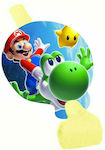 Σφυρίχτρα Party Φρου Φρου Χάρτινη Blowouts Super Mario 8τμχ