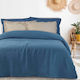Das Home 0472 Blanket Pique Queen 220x240cm. Blue