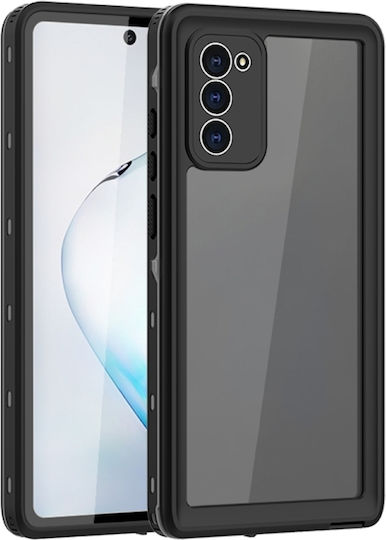 Redpepper Shockproof Waterproof 360 Full Cover Πλαστικό Αδιάβροχο Μαύρο (Galaxy Note 20)