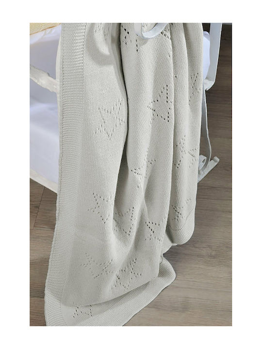 Down Town Home Blanket Cot 449 Knitted Gray 90x...