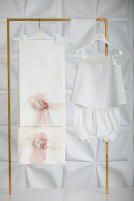 Piccolino Baptism Towel Set Francy Εκρού