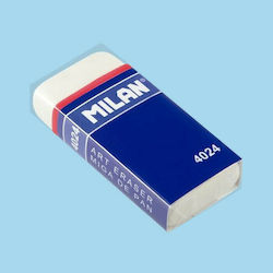 Milan Eraser Set for Pencil and Pen 24pcs White