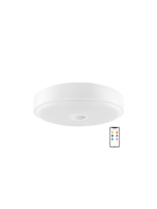 Xiaomi Modern Plastic Ceiling Mount Light with Integrated LED in White color 25pcs with Remote Control
