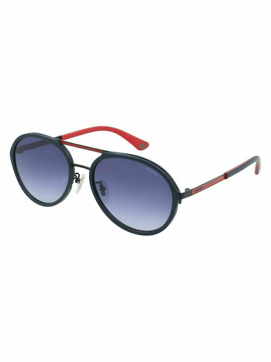 Police Men's Sunglasses with Blue Frame SPLA57N 0696