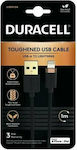 Duracell Kevlar Braided USB-A to Lightning Cable Black 1m (USB7012A)