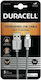Duracell Kevlar Braided USB-A la Cablu Lightning Alb 1m (USB7012W)