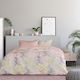 Kocoon Bettwäsche-Set Einzel 160x270cm. Mostera Pink 3Stück