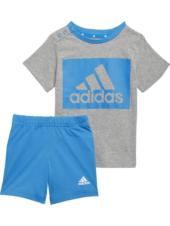 adidas Παιδικό Σετ με Σορτς Γκρι 2τμχ