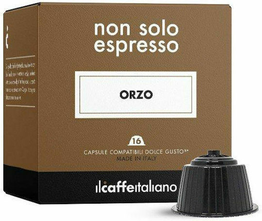 IL Caffe Italiano Capsule Espresso Orzo Decafeinizat Compatibile cu Mașina Dolce Gusto 16capace