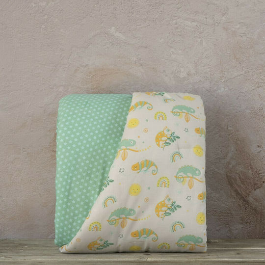 Nima Cute Chameleon Pătură pentru bebeluși Bumbac Multicolor 100x140cm
