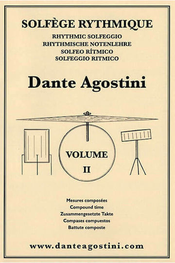 Dante Agostini Solfege Rythmique No.2 Μέθοδος Εκμάθησης για Ντραμς