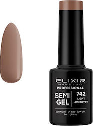 Elixir Semi Gel Хибриден Лак за Нокти Light Ame...
