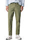 Charly Trousers Chino Elastic in Slim Fit Green
