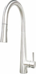 Gian Venus 308 Zähler mit Dusche Edelstahl Silber