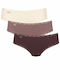 Sloggi Hipster Γυναικεία Slip 3Pack Coffee/Mocha/Ecru