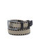 Legend Accessories Men's Knitted Elastic Belt Beige