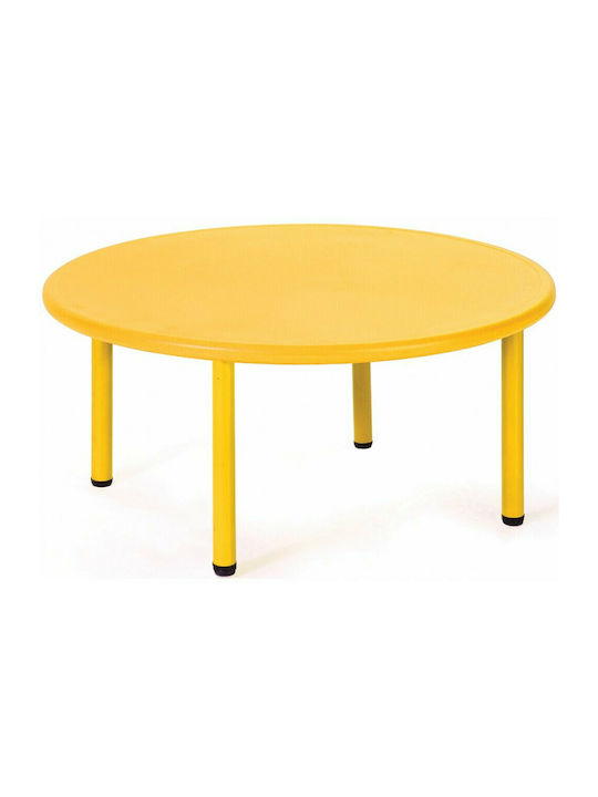 Ron Kids Table made of Plastic Yellow