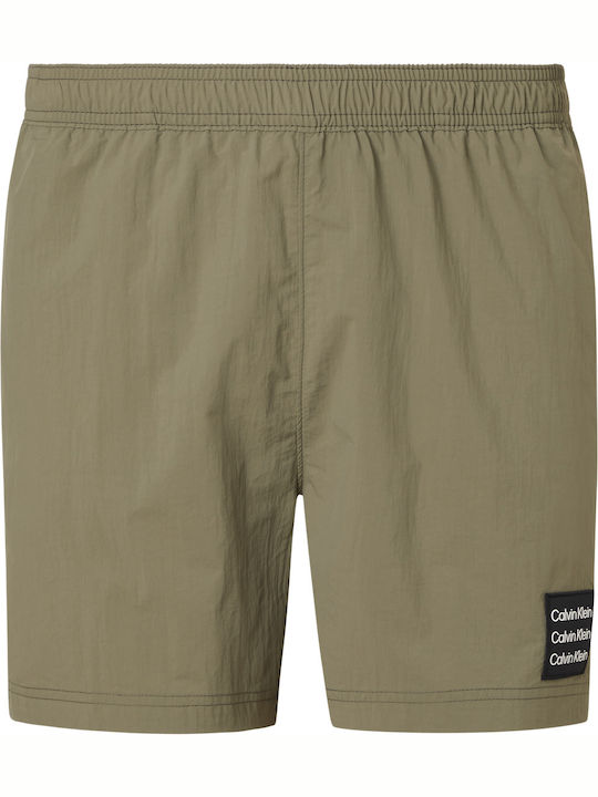 Calvin Klein Herren Badebekleidung Shorts Khaki