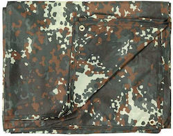 MFH Flecktarn Водоустойчив Брезент 280гр/кв.м 3x3м. Тежък товар Зелен