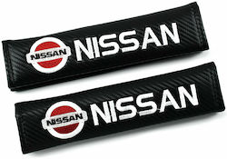 Set of "Nissan" 2pcs OEM - Black Carbon