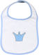 Baby Star Prince Bib Fabric with Hoop & Loop Fa...