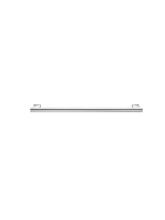 Sanco Academia Single Wall-Mounted Bathroom Rail ​60x2.2cm Silver 21804-A03