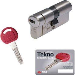 Cisa Cilindru de Încuietoare De Securitate Astral Tekno Pro 62mm (28-34) cu 5 Chei Argint