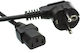 YUN Schuko - IEC C13 Power Cord 5m 3x0.75mm2 Black 02.005.0063