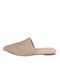 Envie Shoes Chunky Heel Mules Beige