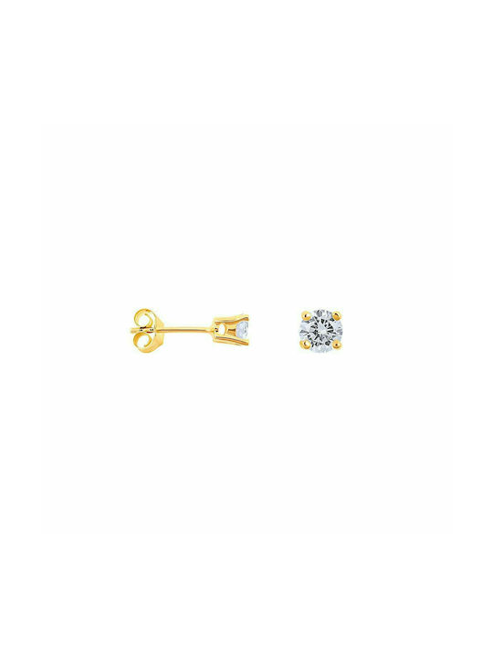 Silver earrings "Ultimate Stone" gold plated