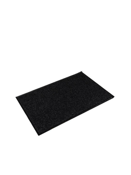Newplan Fußmatte Teppich mit rutschfester Unterlage Spaghetti Black 90x120cm Dicke 17mm 2-36-166CMD90120BLACK
