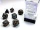 Chessex Dice Opaque Polyhedral 7-Die Sets Dark ...