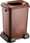 4395 Recycling Plastic Waste Bin 50lt Brown