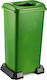 4398 Recycling Plastic Waste Bin 70lt Green