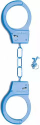 Shots Metal Handcuffs Handschellen Blue