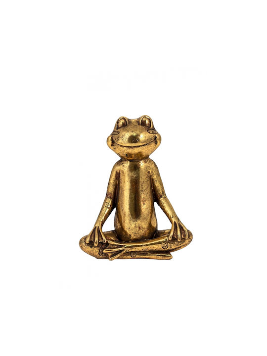 Zen Collection Decorativ Broască din Polirășină în Gold 10x6x14cm 1buc