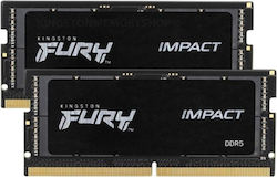 Kingston Fury Impact 64GB DDR5 με 2 Modules 2x32GB