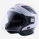 Blauer H.T. Solo BTR White-Carbon-Black Motorcycle Helmet Jet ECE 22.05 with Sun Visor