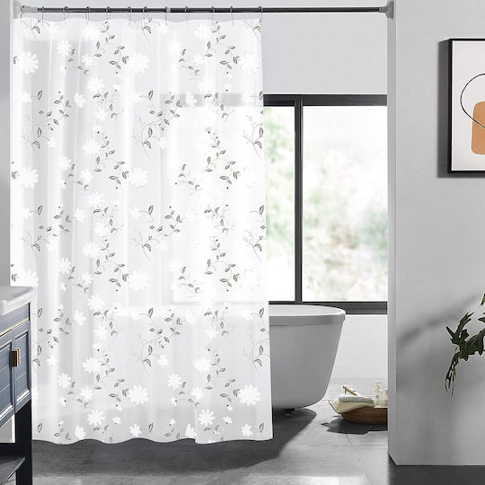 Estia Κουρτίνα Μπάνιου 180x180 cm White Estia Κουρτίνα Μπάνιου 180x180 cm White