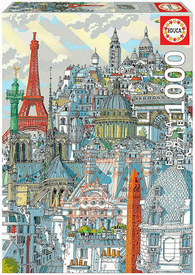 Carlo Stanga Paris Puzzle 2D 1000 Bucăți