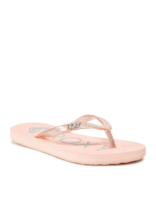 Roxy Παιδικές Σαγιονάρες Flip Flops Ροζ Rg Viva...